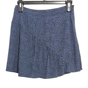 H&M Floral Blue Mini Skirt Womens Size US 10